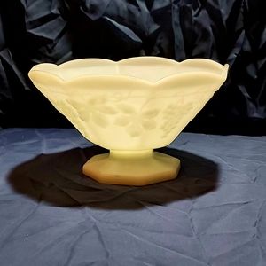 Vintage Milk Glass Fruit Bowl